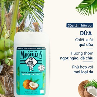 Sữa tắm 92% hữu cơ Le Petit Marseillais (250ml)