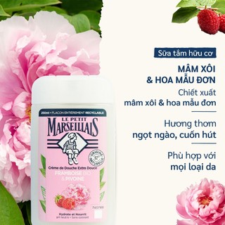 Sữa tắm 92% hữu cơ Le Petit Marseillais (250ml)
