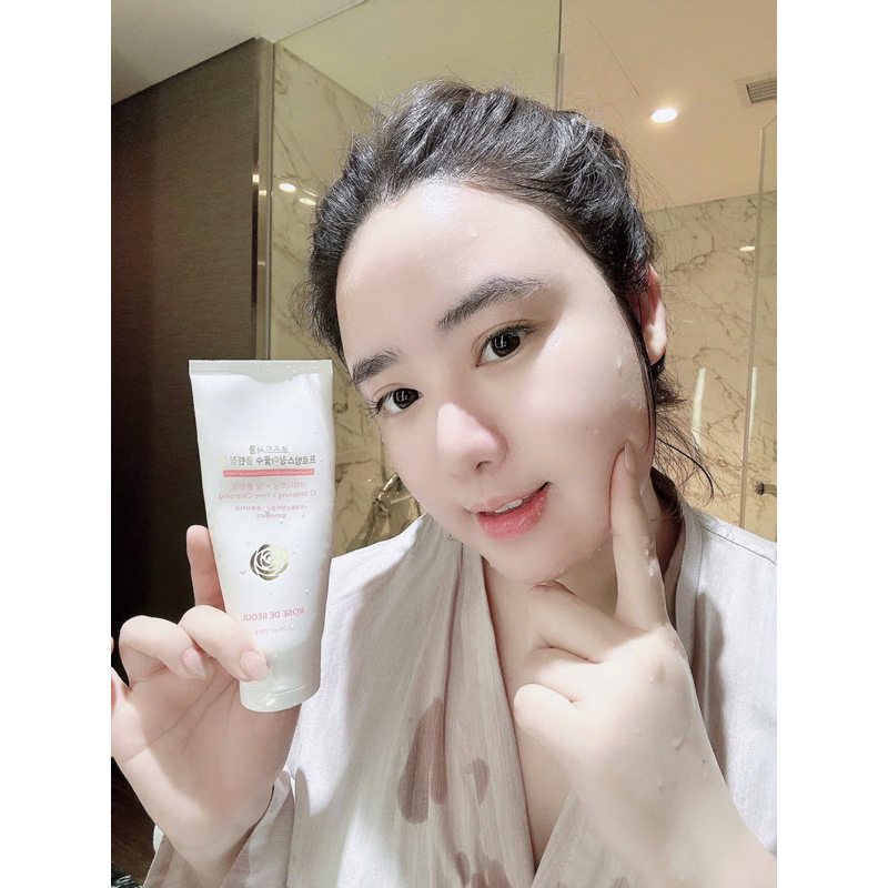 Sữa rửa mặt rose de seoul rose centifolia extract cleansing foam 150g – hạn 2028 Hàn Quốc  IS360