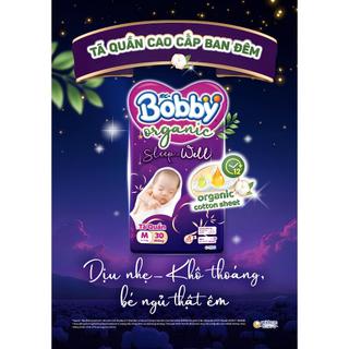 [MỚI] Tã Quần Bobby Organic Cao Cấp Với Cotton Hữu Cơ, Thoáng Khí, Chống Tràn – Đủ Size Cho Bé