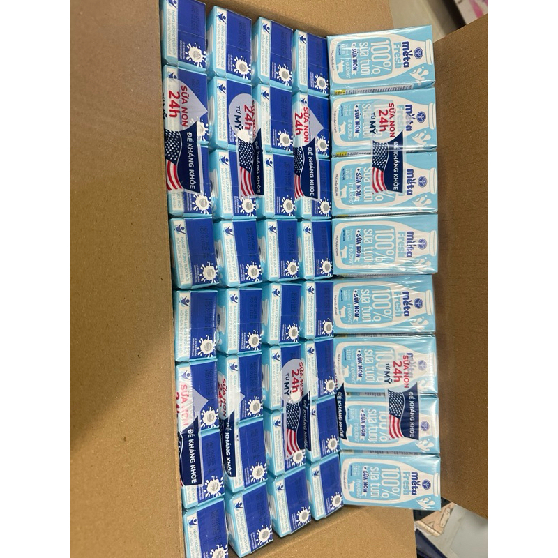 {Hot} Sữa non Meta Fresh 24h_100% Sữa tươi ít đường - Giàu lợi khuẩn - dành cho cả gia đình