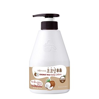 Sữa tắm hương dừa và sữa dưỡng thể dừa giúp trắng sáng da tự nhiên làm sạch và dưỡng ẩm Kwailnara coconut Hàn Quốc 560g