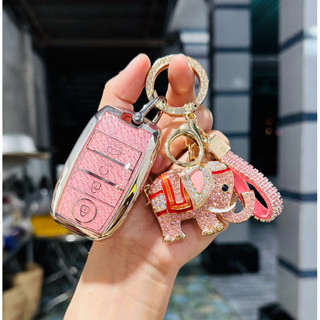 (4 Nút) Ốp khoá Smartkey Khoá KIIA Seltos 2023, Sonet Luxury, Premium, New Carens , Caren 2022 2023