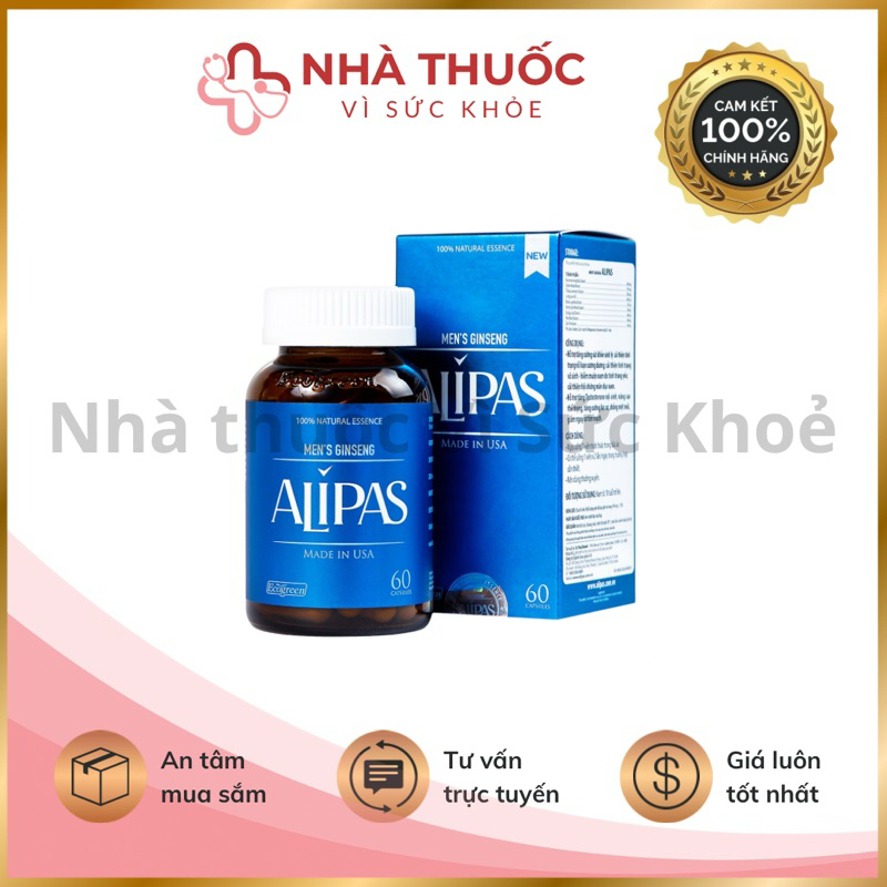 [Chính Hãng] ALIPAS hộp 30 viên và 60 viên giúp tăng cường sức khoẻ nam ...