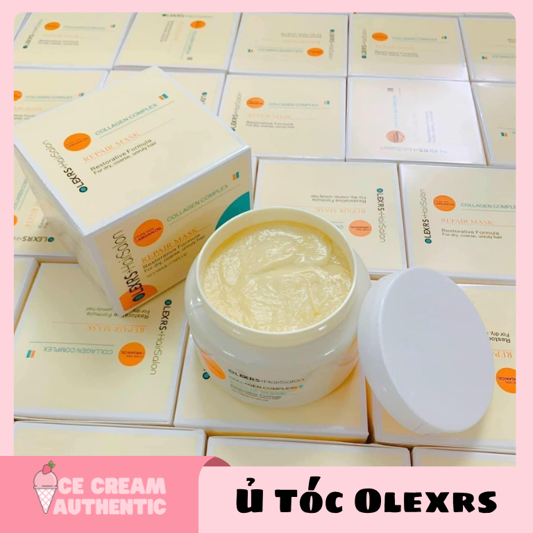 [hỏa tốc HCM] Kem Ủ Tóc Olexrs Hair Salon Argan Oil Collagen Complex Repair Mask 500ml chính hãng