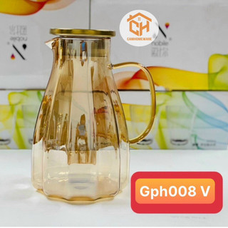 Bình Thủy Tinh Pha Lê Bohemia Cao Cấp Chịu Nhiệt – Sang Trọng Tinh Tế, Dung Tích 1.1L - 1.8L | Cam Homeware