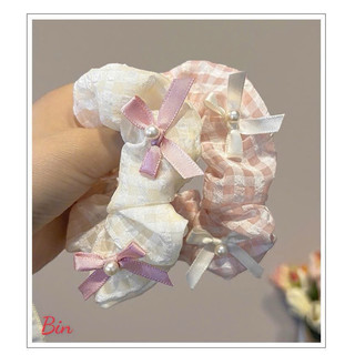 Dây buộc tóc nơ, màu trắng và hồng nàng thơ xinh xỉu 🌸🌸🌸