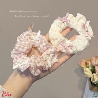 Dây buộc tóc nơ, màu trắng và hồng nàng thơ xinh xỉu 🌸🌸🌸