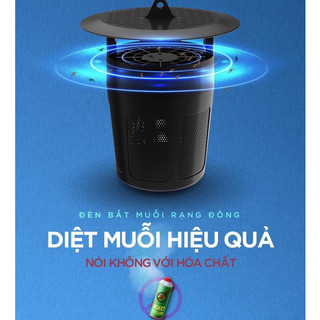Đèn Bắt Muỗi Rạng Đông Điện Quang Thông Minh Diệt Côn Trùng  Hiệu Quả Có Thể Làm Đèn Ngủ LED UV 365nm DBM01 5W