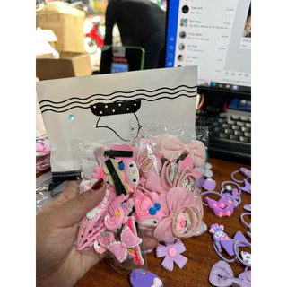 Sét 36 chi tiết kẹp tóc, và vòng buộc dễ thương cho bé gái 🌸🌸🌸