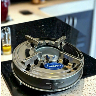 Bếp Cồn Inox Longcook Mini Du Lịch Tiện Lợi - Bếp cồn lẩu nướng nhỏ gọn dễ dàng mang đi dã ngoại Cam Homeware