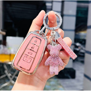 (3/4 Nút Bấm) Ốp Chìa Khóa TOYOOTA  86 Corolla Cross  lPRIUS  RAV4 CAMRY 19-23 Avalon Altis 22-23