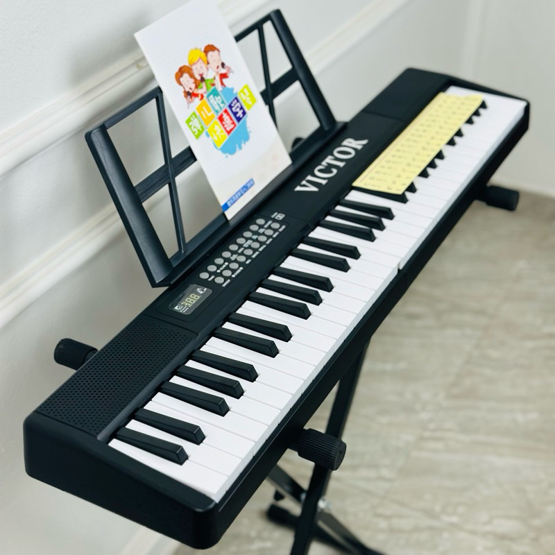 Đàn Piano Điện VicTor Gấp Gọn 61 phím, Phím lực -Tặng Khoá Học Online