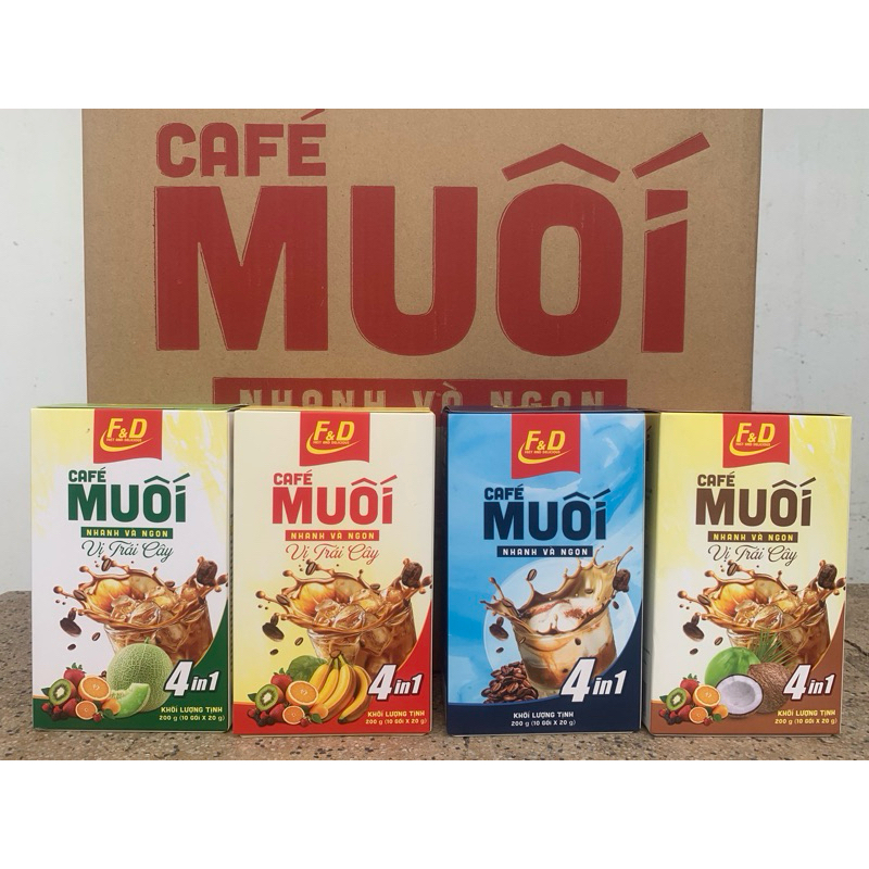 Cà phê Muối 4 vị  thêm nhiều lựa chọn