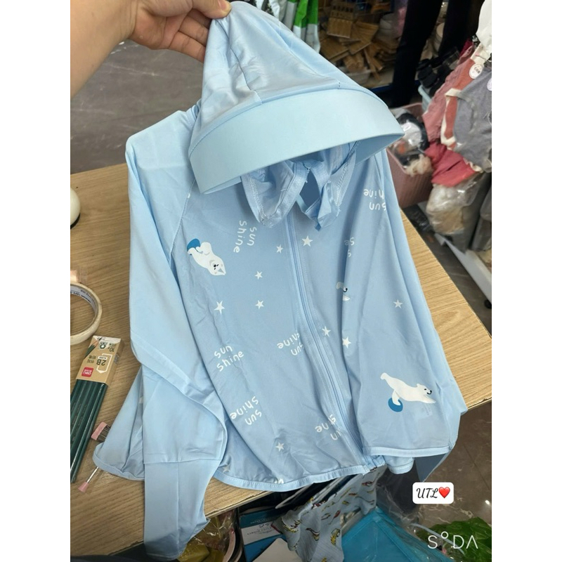Áo chống nắng cho bé lụa băng