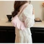 Túi xách nữ cầm tay chất da tuyết nhung mềm mịn quai bèo nhún xinh xắn dễ thương - ST029