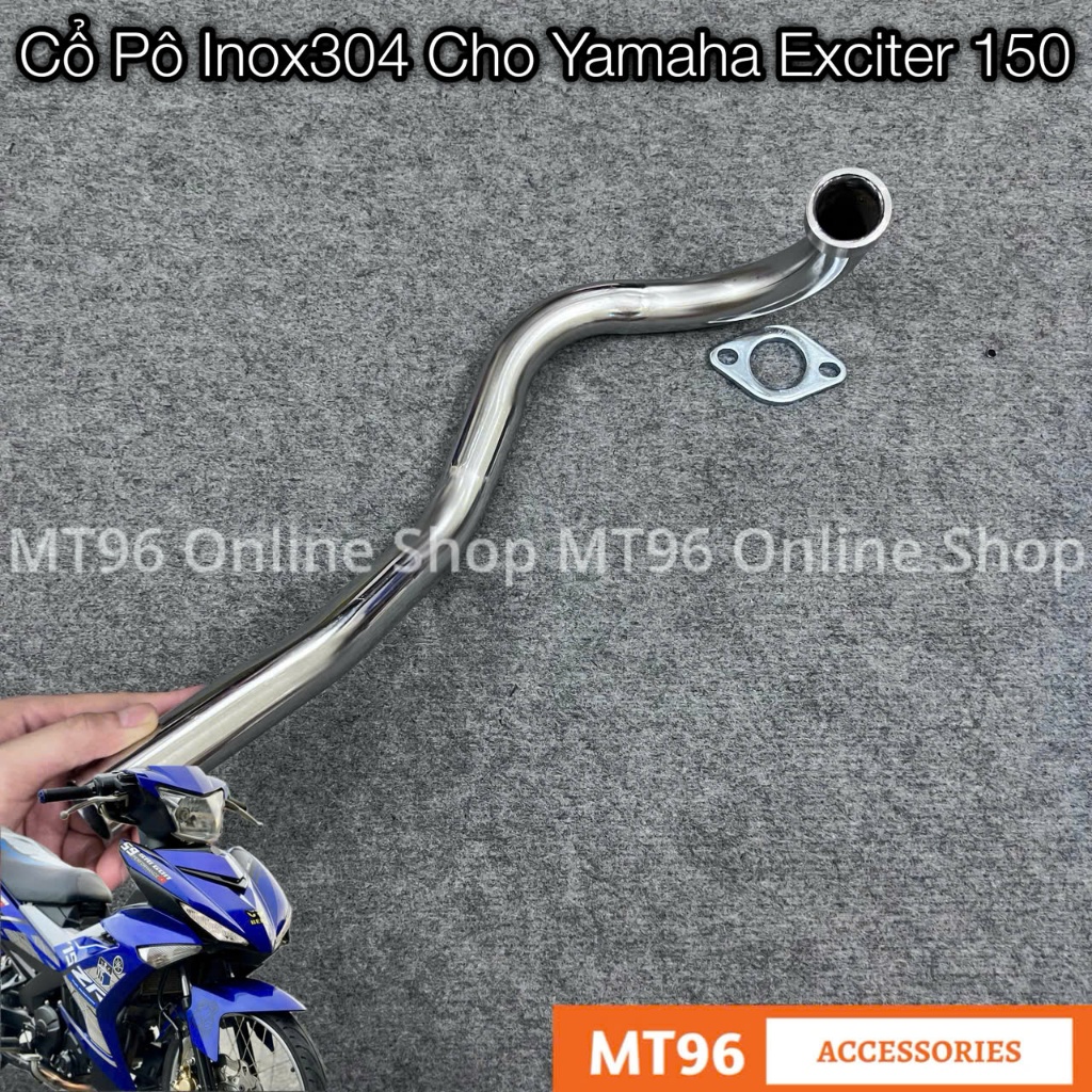 Cổ Pô Inox 304 Cho Exciter 150, Ex 150 Không Gỉ (Chuẩn Inox304 ...