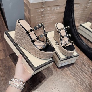 🍁🍁🍁Dép xuồng đinh đế cối nữ cao 12p