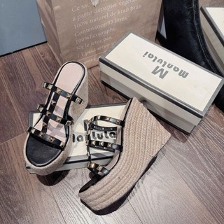 🍁🍁🍁Dép xuồng đinh đế cối nữ cao 12p