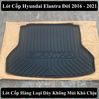 { Loại Dày } Lót Cốp Hyundai Elantra Đời 2016 - 2021 Thảm Cốp Không Mùi Khó Chịu