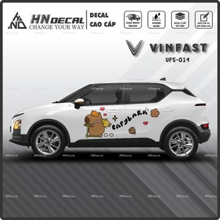 Tem dán xe VF5 - Decal dán xe VF5 MẪU TEM THỂ THAO CÁ TÍNH . 1 bộ dán 2 bên ( mẫu VF5-014 )
