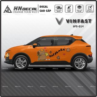 Tem dán xe VF5 - Decal dán xe VF5 MẪU TEM THỂ THAO CÁ TÍNH . 1 bộ dán 2 bên ( mẫu VF5-014 )