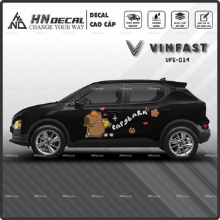 Tem dán xe VF5 - Decal dán xe VF5 MẪU TEM THỂ THAO CÁ TÍNH . 1 bộ dán 2 bên ( mẫu VF5-014 )