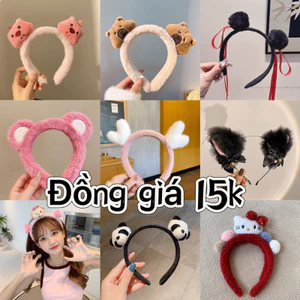 Bờm tóc băng đô cute tai mèo tai gấu dễ thương unisex