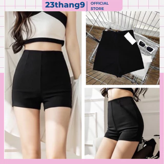 Quần shorts nữ , quần đùi ôm umi lưng cao dance ôm co dãn nâng mông cạp khóa sau dày dặn lên dáng chuẩn 23thang9