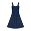 Đầm Dài Denim Xanh Đậm 5 Đường May - THUNDEROUS DENIM SEAMED DRESS / DARK BLUE