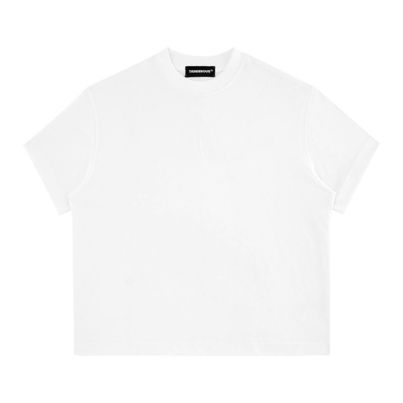 Áo Thun Trơn Trắng Unisex - THUNDEROUS BASIC T-SHIRT / WHITE