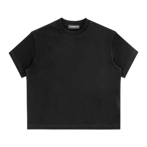 Áo Thun Trơn Đen Unisex - THUNDEROUS BASIC T-SHIRT / BLACK