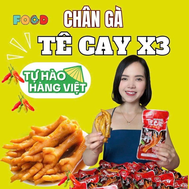 Được 45 chân gà Tê Cay khi mua [Combo 15 Chân gà tê cay X3]