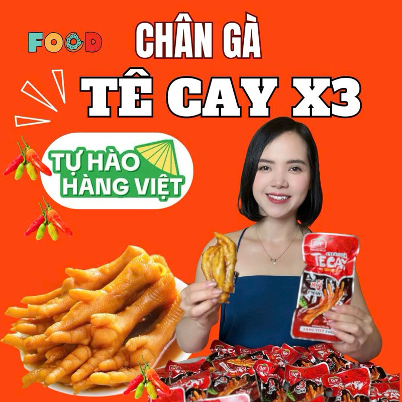 [COMBO 30 ] CHÂN GÀ TÊ CAY X3 Có 3 Chân /1 Bịch