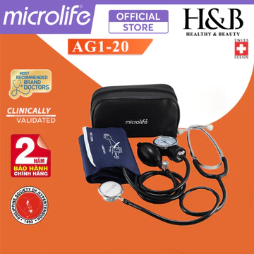 Máy Đo Huyết Áp Cơ Microlife AG1-20 | Đo Chuẩn Xác, Chuyên Dụng Cho Y Bác Sĩ, Hoặc Sử Dụng Tại Nhà