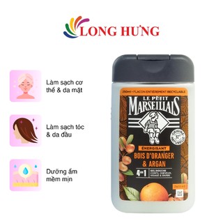 Sữa tắm 92% hữu cơ Le Petit Marseillais 4 in 1 (250ml)