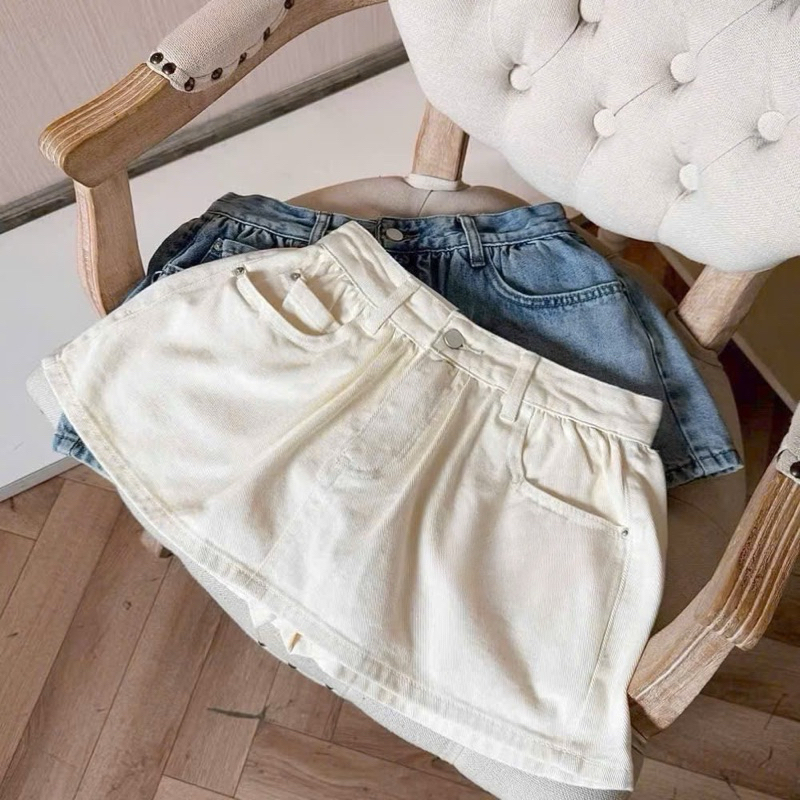 (Hàng qc sẵn) Chân váy jeans ngắn dáng phồng 4 màu the.sweaterweather TSW