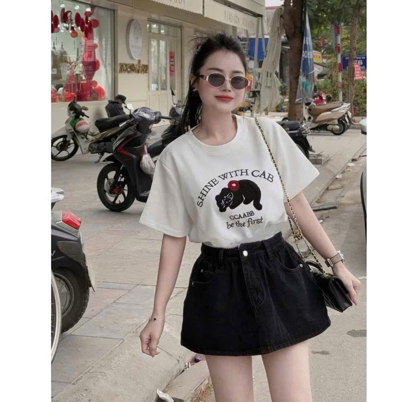 (Hàng qc sẵn) Chân váy jeans ngắn dáng phồng 4 màu the.sweaterweather TSW