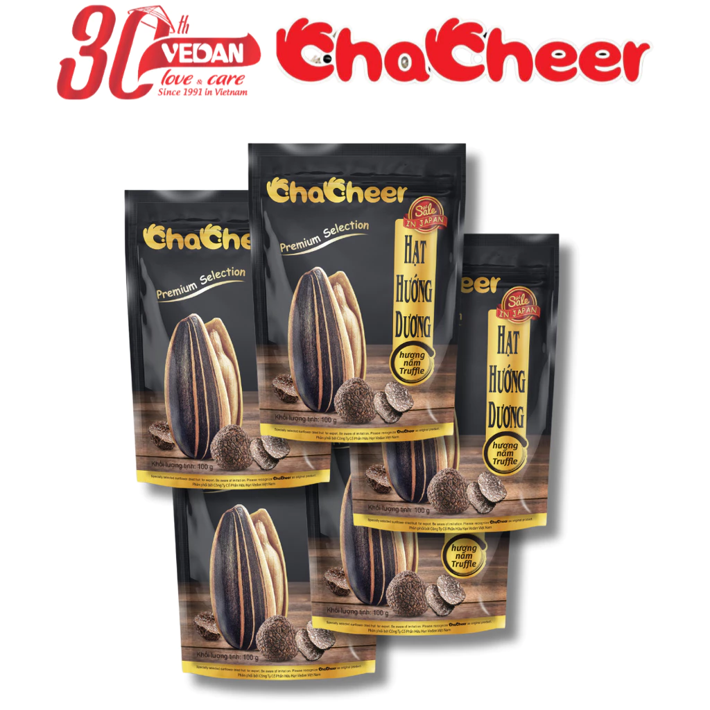 Set 5 gói hạt hướng dương ChaCheer Hương Nấm Truffle 100g