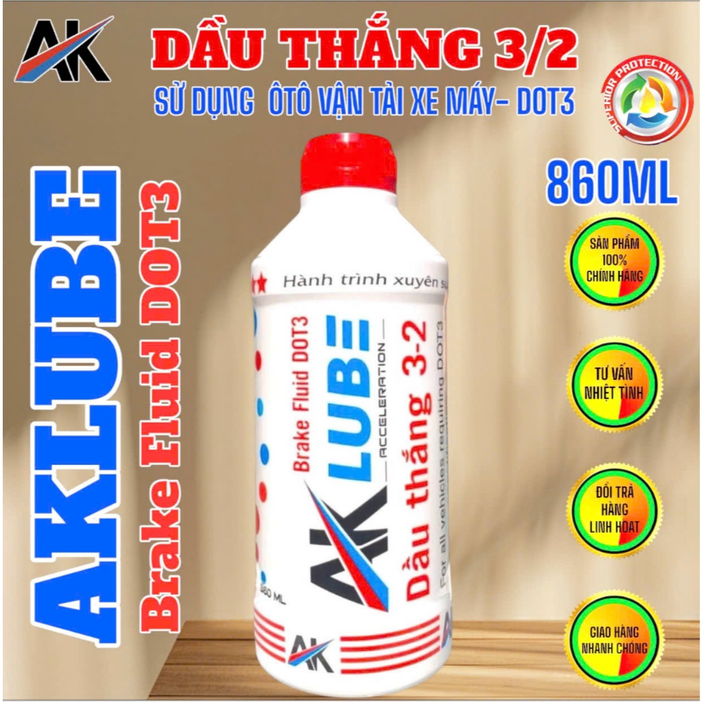 AKLUBE DẦU THẮNG DOT3 12X860ML