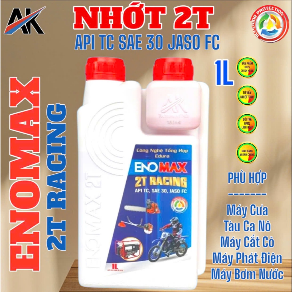 DẦU NHỚT AKLUBE  ENOMAX  2T RACING API TC SAE 30 JASO