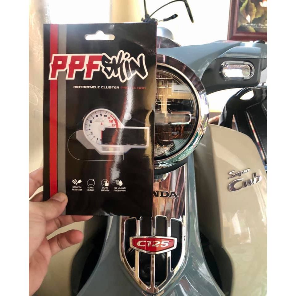 PPF Honda Super Cub C125 2024 2025. dán bảo vệ đồng hồ xe , PPF nhập khẩu