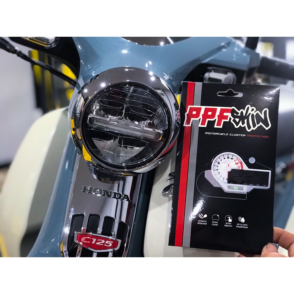 PPF Honda Super Cub C125 2024 2025. dán bảo vệ đồng hồ xe , PPF nhập khẩu
