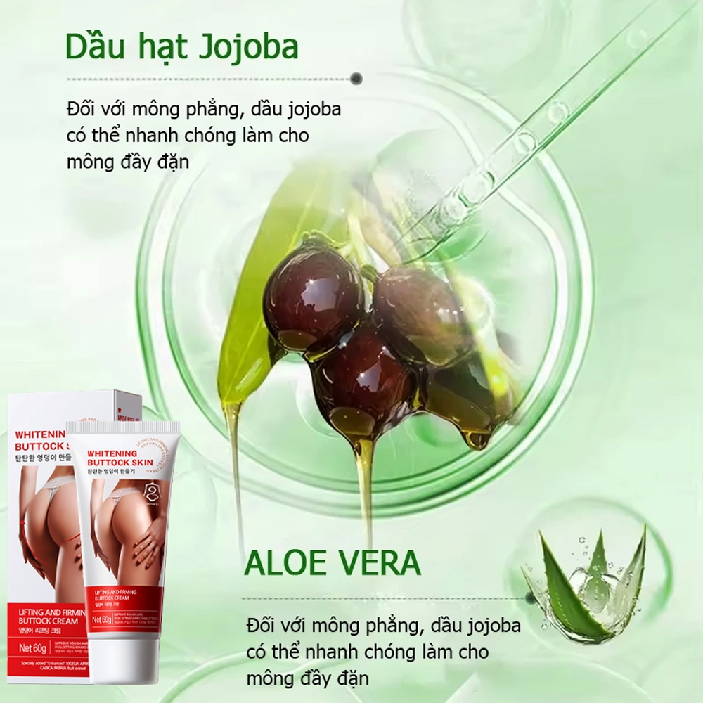 Kem Nở Mông Gongpei Nội Địa Hàn Quốc Giúp Mông Đầy Đặn Săn Chắc Chống Chảy Xệ, Kem Nâng Mông Nở Mông Làm Trắng Ngừa Thâm