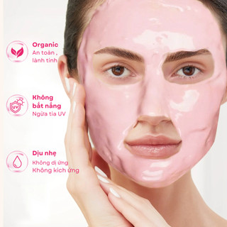 Mặt nạ dẻo Collagen hoa hồng Fengcha dưỡng trắng da, ngừa lão hóa gói 100 gram