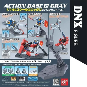 Mô Hình Lắp Ráp Bandai Phụ kiện giá đỡ ACTION BASE 2 GRAY (New Seal)