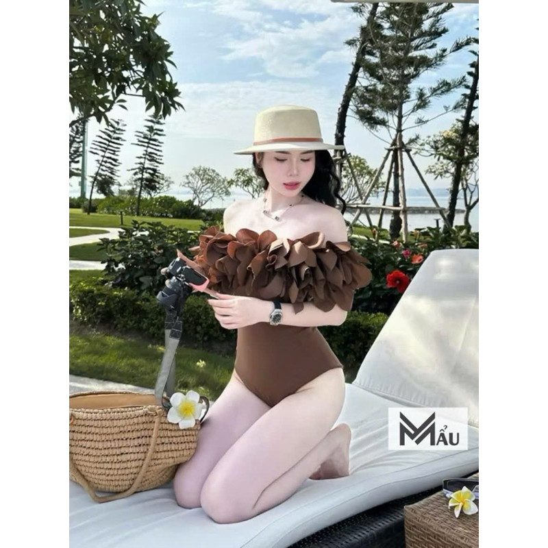 Áo body suits phối tơ hoa đi biển siu xinh sẵn hàng