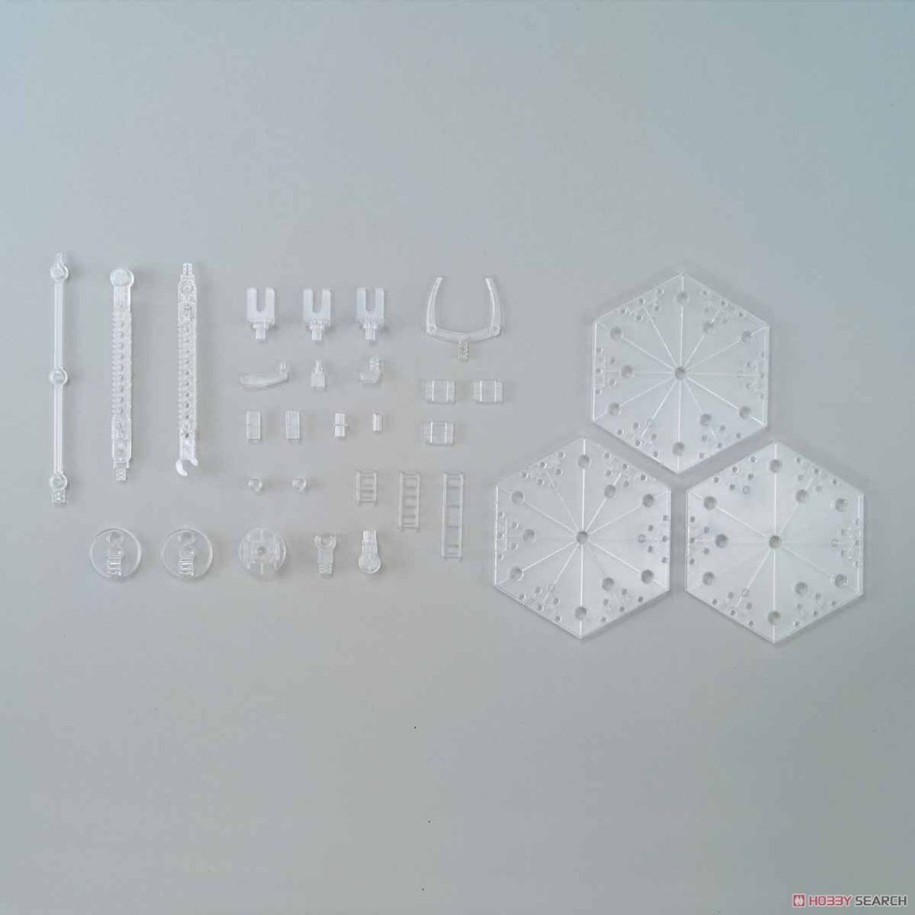 Mô Hình Lắp Ráp Bandai Phụ kiện giá đỡ ACTION BASE 4 CLEAR (New Seal)