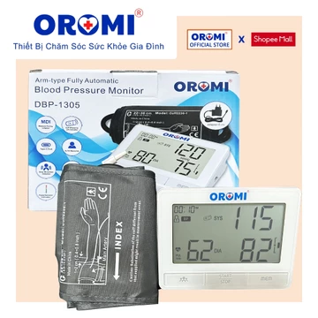 Máy Đo Huyết Áp Điện Tử Bắp Tay OROMI DBP-1305 - Bộ Đo Huyết Áp Có Trợ Lý Tiếng Việt