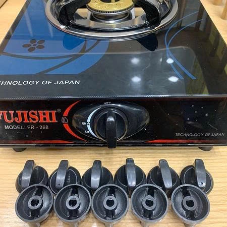 Nút bật bếp gas 3.7cm | 4cm Trục lỗ 8mm - Lắp được cho hầu hết bếp gas mặt kính phổ thông